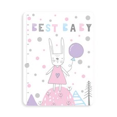 JoyBaby 嬰兒隔尿墊 牛奶絲防水可洗 兒童床墊, 粉紅小兔, 1個