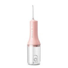 300ml 구강세정기 무선 휴대용 구강세정기 펄스 수압 & 살균 기능 여행 & 가정용 구강청결용품 F800, Pink