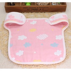 愛兒寶背巾口水巾 腰凳前墊 肩帶口水巾 親膚柔軟 多功能設計 方便清洗, 1個, B款前墊粉彩雲, 粉彩雲