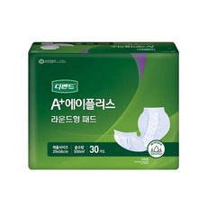 유한킴벌리 남녀공용 디펜드 속 기저귀 라운드형 성인기저귀/패드 대형, 30개입, 6개