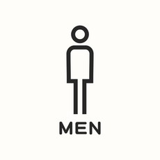 건물 아파트계단 호실판 숫자표시 문패 도어사인 호텔, 블랙 남성용 A1