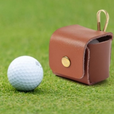 골프공 파우치 휴대용 인조 액세서리 골프공 케이스 가죽 라운딩 스냅