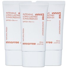 이니스프리 인텐시브 롱래스팅 선스크린 EX SPF50+ PA++++, 60ml, 3개