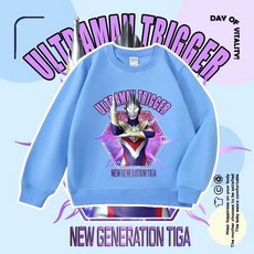 ULTRAMONSTERS奧特曼兒童長袖上衣，舒適親膚，卡通圖案，春秋保暖