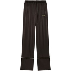 오프화이트 새틴 파자마 팬츠