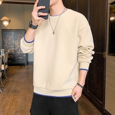 투니스 남성 심플 패션 라운드넥 맨투맨 티셔츠