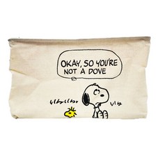 史努比 Snoopy 帆布方型收納箱 HB0136, 鬥嘴,2入