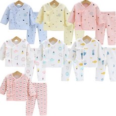 배냇저고리 크라운 애니멀 바지세트 204360, 핑크토끼66