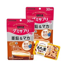 UHA 구미 서플리먼트 아연 마카 30일분 2개 세트 사은품 포함, 60