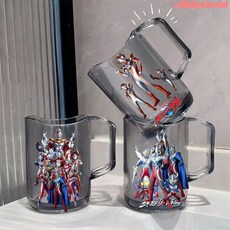 奧特曼超人卡通刷牙漱口杯子家用塑料寶寶男女孩洗漱兒童學生牙缸doly, 灰色3個格力喬,300ml較薄+1支牙刷, 1個