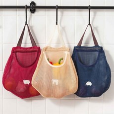 소소행복샵 걸어서 보관하는 과일야채망 베란다야채보관바구니