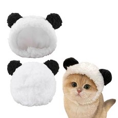 소형견 고양이용 개 고양이 모자 조절 가능한 반려동물 캡 헤드웨어 머리 이어 커버 강아지 귀마개 소음 보호 애완동물 목 워머 머리띠 의상 그루밍 사진용 헤드기어_155398, 조절 가능한 반려동물 모자 모자_155398