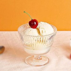 델리 유리볼 디저트 아이스크림 요거트 볼 340ml 1P, 1개