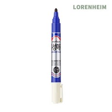 로렌하임 문화연필 유성매직 청색 알코올잉크 영구마커 120개입 강의용펜
