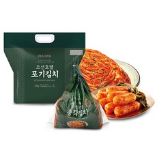 피코크 조선호텔 포기김치 4kg+총각김치1.5kg 세트, 없음, 1세트, 5.5kg
