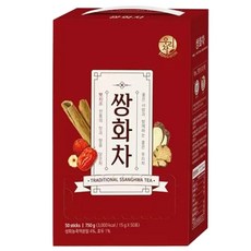 송원)쌍화차 50T/사무실/탕비실/간식/겨울음료/스틱포장/전통차/손님용/업소용/선물용/병문안/부모님, 1개, 50개입, 15g