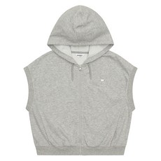 (머스크)에꼴리에 특양면 세미크롭 오픈 후드집업 여아 조끼 초 중 고 ( " 초"특가)