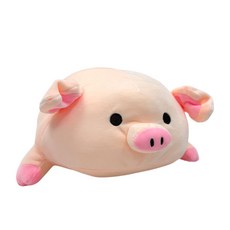 또잉 동그란눈 돼지 모찌 애착인형 말랑쫀득 찹쌀떡 바디필로우 베개 동물 쿠션 선물, 또잉돼지 M