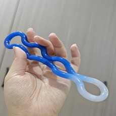 무한 회전 피젯 토이 온도 변색 휴대용 감각 장난감, 1개, 블루톤[온도변화백] 파란색에서 흰색으로 변함