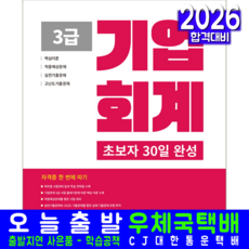 기업회계 3급 교재 책 핵심이론 예상 기출 문제해설 초보자 30일완성 서원각 유준수 2026