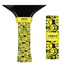 CLUTCH 클러치 SPORT 스포츠S 스포츠 Apparel Arcade Game 피클볼 패들 그립 테이프 최고의 컨트롤 1.0mm 미끄럼 방지 쿠션 그립 내구성이 뛰어난, 스마일