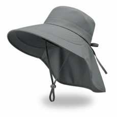 메이리드 여성썬캡 여성 챙넓은모자 자외선차단 햇빛가리개 모자, 차콜