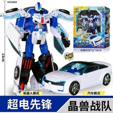 咖寶車神汽車金剛機器人晶鉆王雄鷹霍克變形玩具- 台灣熱賣六一禮物, 超電先鋒【豪華版】, 1個