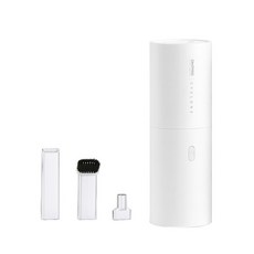ONPRO UV-V1 迷你手持吸塵器 USB充電式 HEPA濾網 附3吸頭, 白色, 兩用無線吸塵器