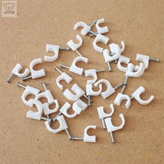 리3치점빵 전선 벽 고정 못 8mm+10mm 30p 전선벽고정 전선고정핀