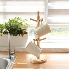 MDD 원목머그컵걸이 컵꽂이 주방컵걸이