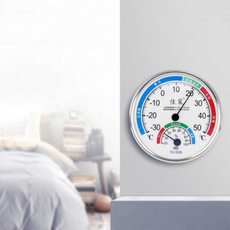 온도계 원형 아날로그 습도 측정 온습도계 M11721, 단품, §●상품선택..♥