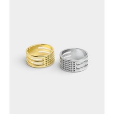 퀼트스타 O링 골무 겸용 보조반지, 2개, 실버, 골드