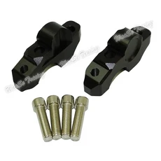 Waase For BMW 호환 S1000R S 2014 핸들 바 라이저 업 백 이동 브래킷 키트, 02 Black