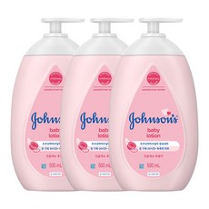 존슨즈 베이비 로션 핑크, 500ml, 3개