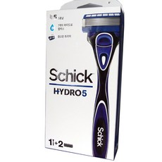 쉬크 하이드로 프리미엄5 면도기+날2입, 1세트
