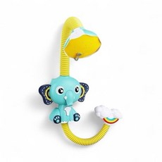 可愛大象造型寶寶洗澡玩具 花灑戲水玩具 兒童浴室玩具, 綠色, 1個
