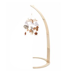 높이조절 자작나무 감성 원목 스탠드 모빌대 바닥 침대 겸용 신생아 아기 모빌거치대, 스탠드형 모빌대, 스탠드모빌대(단품), 1개