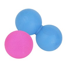 NO Problem 按摩球 單個+花生指壓球 2種組, 單粉色+花生藍1套