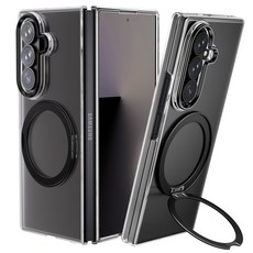 AITEWO 갤럭시 Z 폴드 케이스 맥세이프 360도 회전 각도조절 거치대 힌지 보호 풀커버 휴대폰 케이스