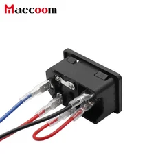 업그레이드 3D 프린터 전원 공급 스위치 퓨즈 포함 수 소켓 부품 220V 15A, 02 1pcs With Cable
