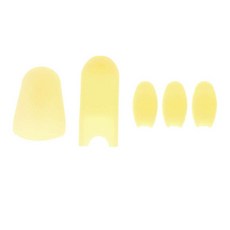 shangren 핑거 프로텍터 색소폰 커버 색소폰 액세서리 알토 테너 소프라노 엄지 손가락 보호대 패드 알토 테너 소프라노, 실리콘, 옐로우, 1개