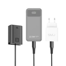 SMJ NP-FW50 20W전용 끊김없는 C타입 더미 소니 미러리스 상시전원 배터리 5천만보상, SMJ DM-CFW50 더미 배터리, 1개