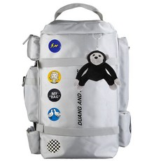 남성 백팩 대용량 여행 가방 운동 헬스 스키 숄더백, 연회색 오랑우탄 LH5, 1개