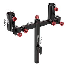 민물 의자 버건디 받침틀 받침대, 레드 앤 블랙 더블