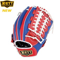 제트 브론즈급 12인치/ 11.75인치/ 11인치 올라운드 소가죽 야구 글러브 BPGK (레드/블랙/화이트) | 입문용/초보자 추천, 레드/블루/화이트, 1개