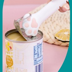 두두쇼핑몰샵 발바닥모양 캔따개 다양한 간식정리 오프너, 오렌지