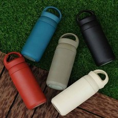 스테인리스 보냉 텀블러 350ml 휴대용 보온병 사무용, 카키