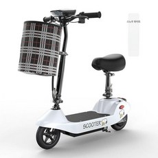 접이식 앉아서타는 전동킥보드 전기 좌식 킥보드, 화이트, 24V, 1개