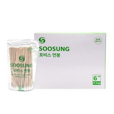 수성위재 의료용 포비스 면봉 6인치 15cm 1박스(1 000개입), 1박스, 1000개입