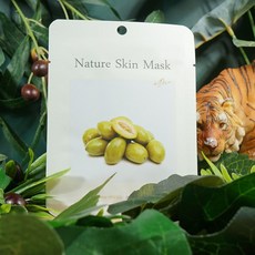 보습 국화추출물 촉촉한에센스 마스크팩 10입 올리브 dhy*36629Hg